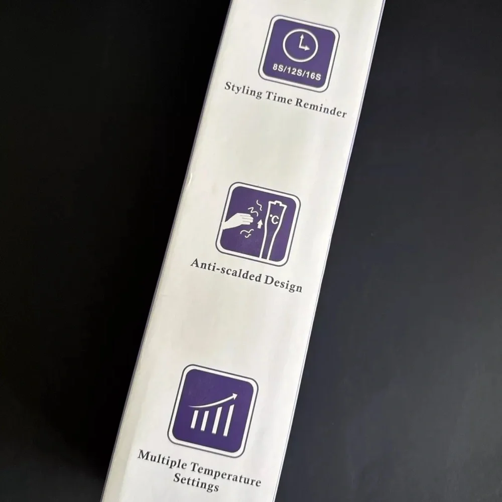 UNOPENED SuperDuomishu C1-19 Automatic Curling Iron, 1 barrel w/4 Temp Up to 430 - Picture 4 of 8